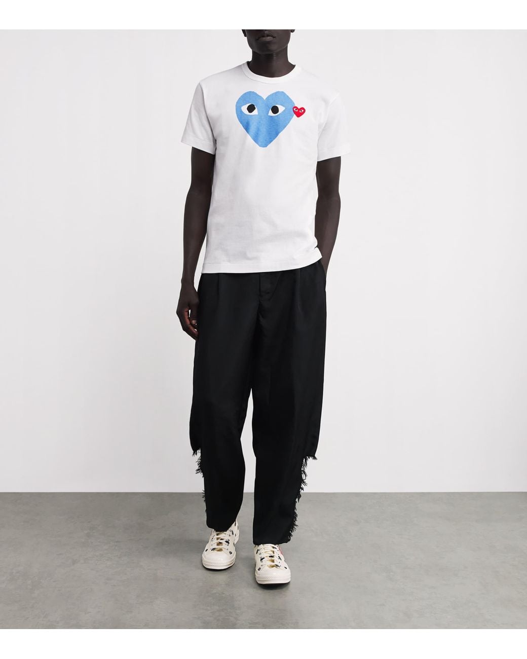 COMME DES GARÇONS PLAY White Heart Logo T-Shirt for men