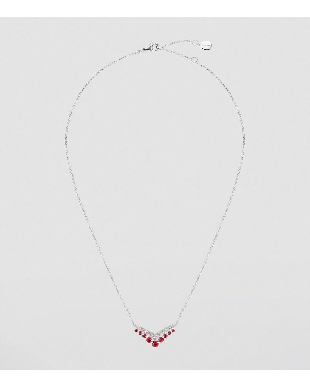 Chaumet Pink Ruby And Diamond Joséphine Aigrette Pendant Necklace