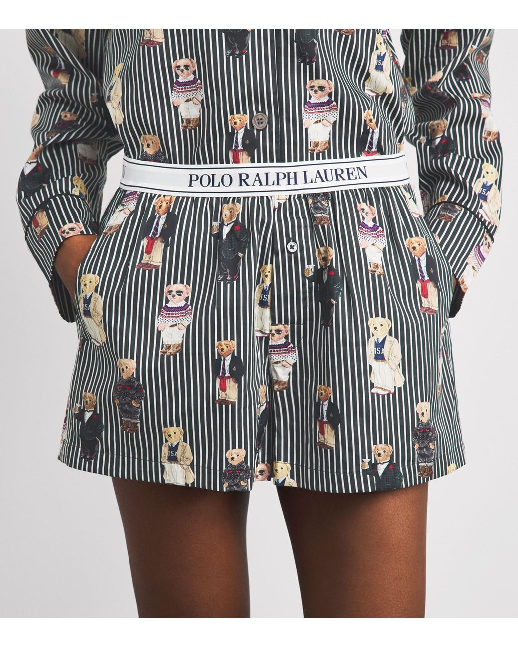 Polo Ralph Lauren Multicolor Cotton Polo Bear Logo Pyjama Shorts