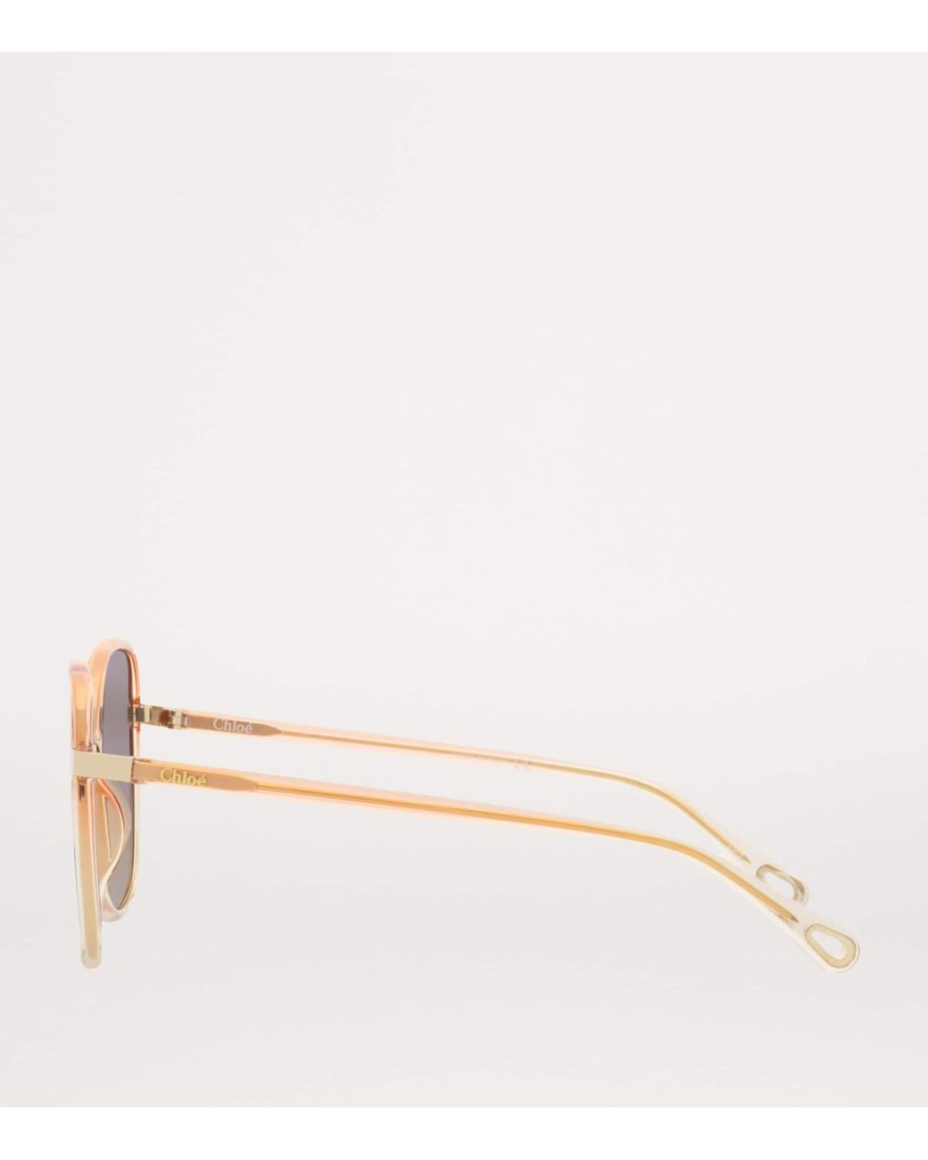Chloé Gray Oversized Square Sunglasses
