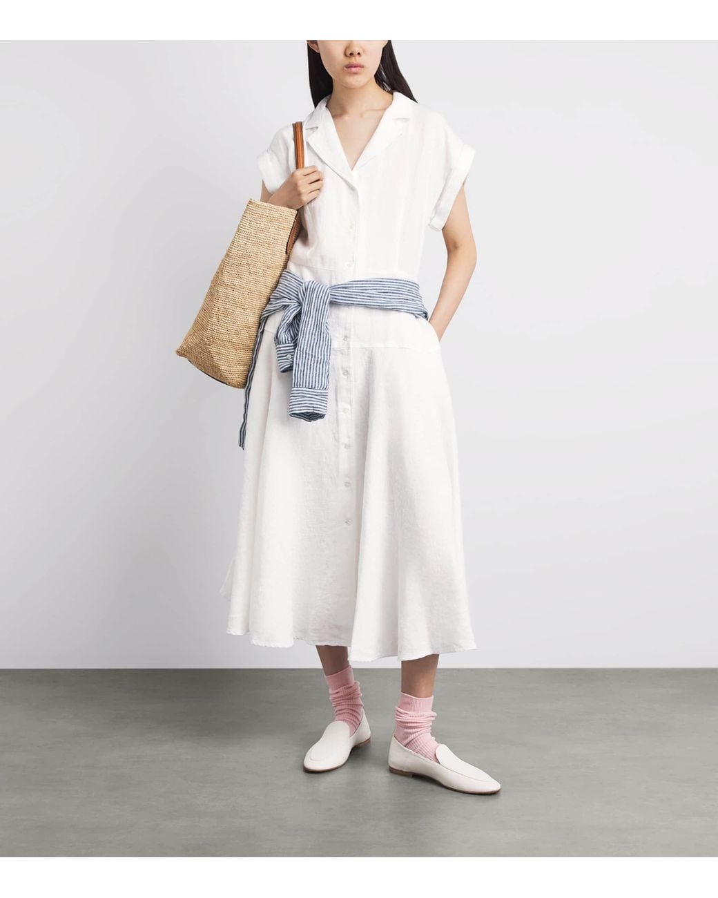 Polo Ralph Lauren White Linen Shirt Dress