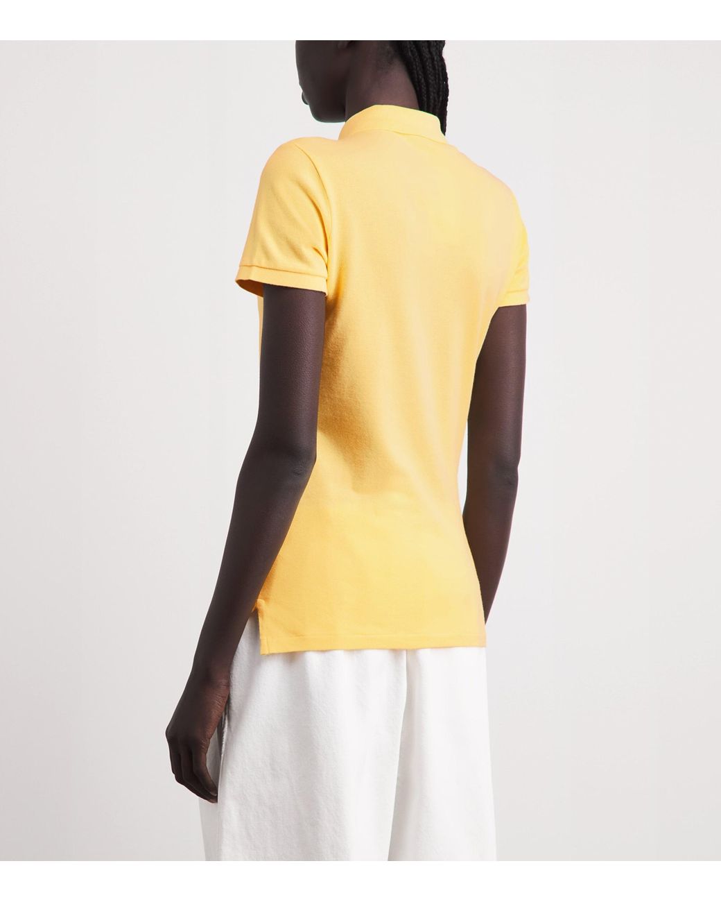 Polo Ralph Lauren Yellow Cotton Slim Polo Shirt