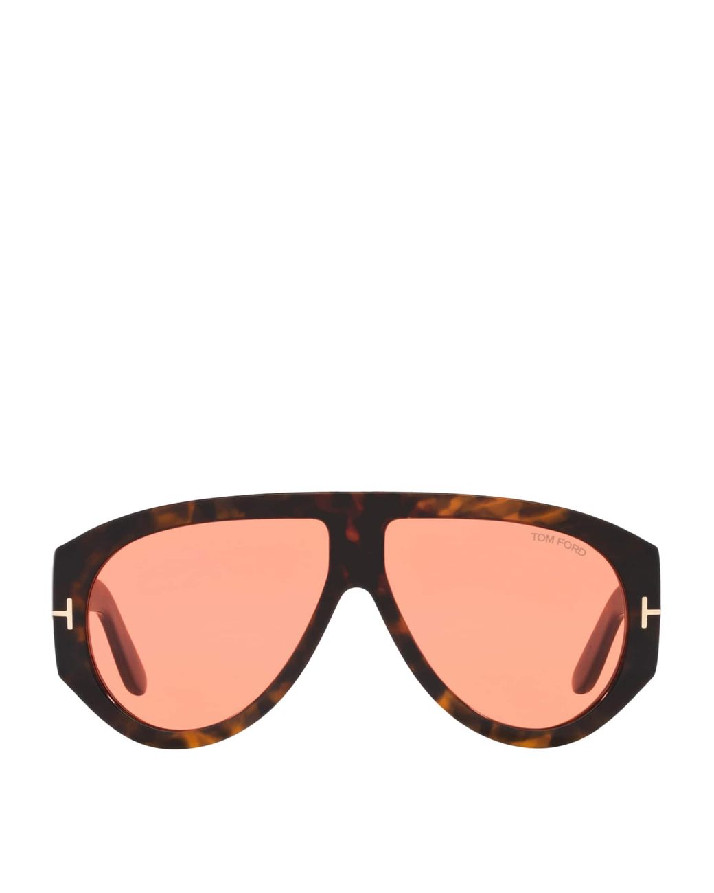 Tom Ford Brown Tortoiseshell Bronson Aviator Sunglasses for men