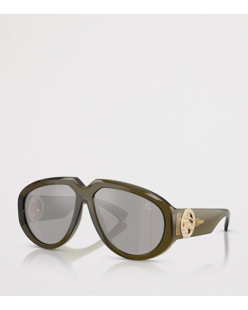 Burberry Gray Pilot Sunglasses