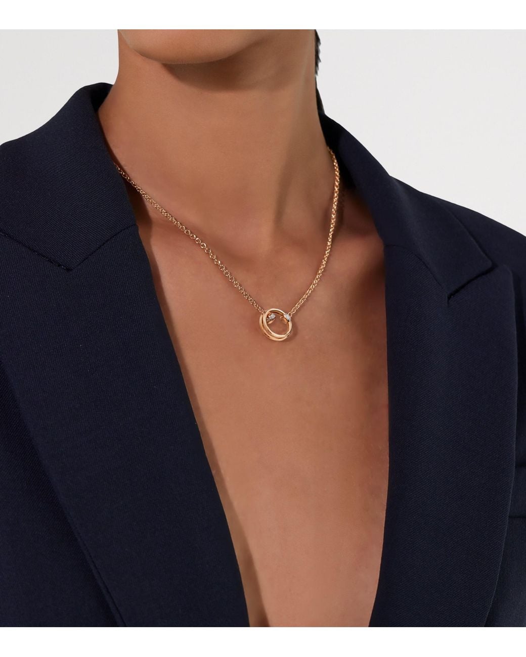 Pomellato Metallic And Diamond Together Necklace