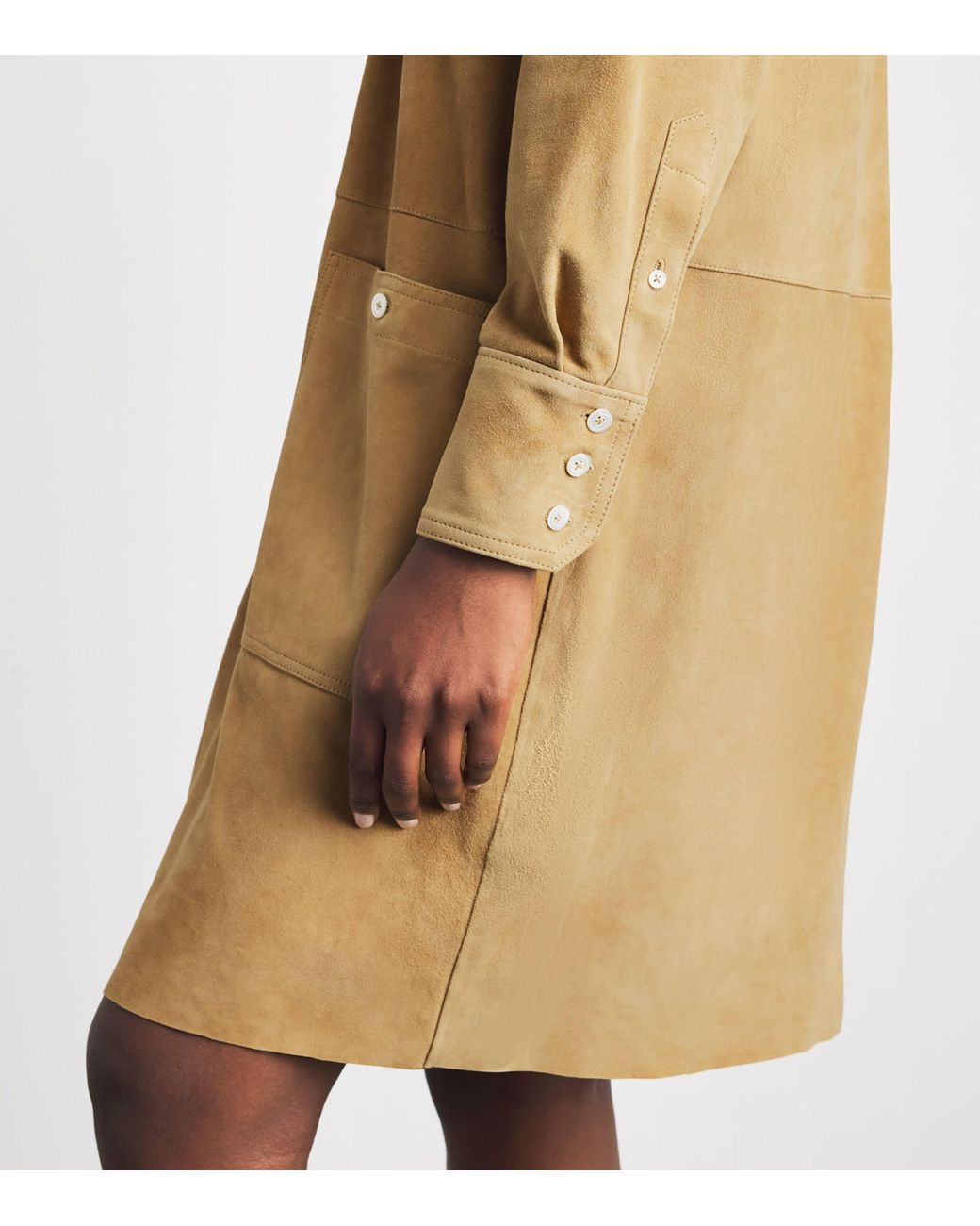 Polo Ralph Lauren Natural Suede Utility Dress