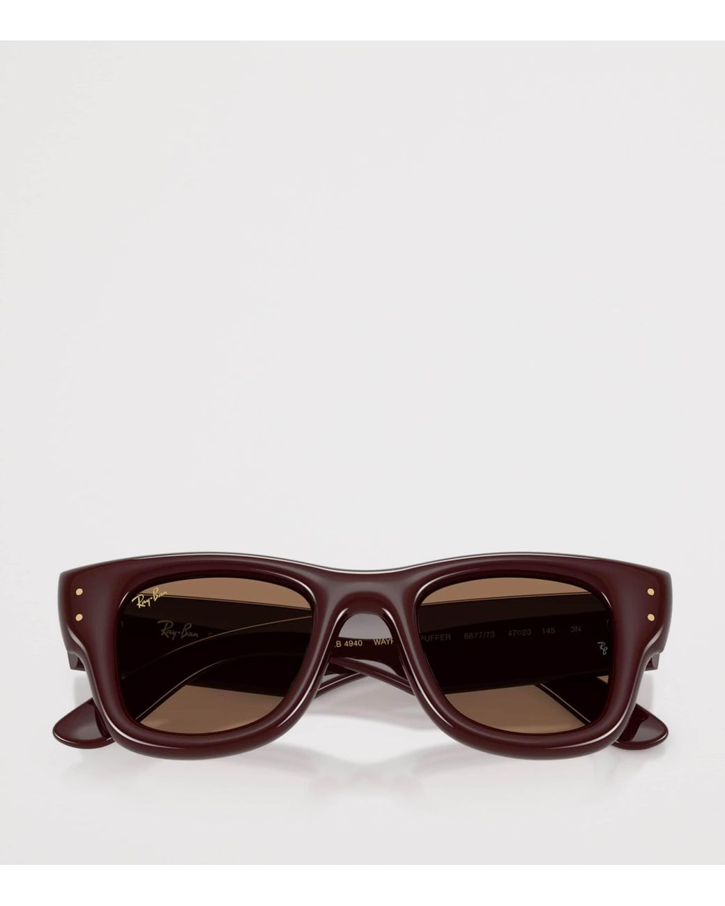 Ray-Ban Brown Wayfarer Puffer Sunglasses
