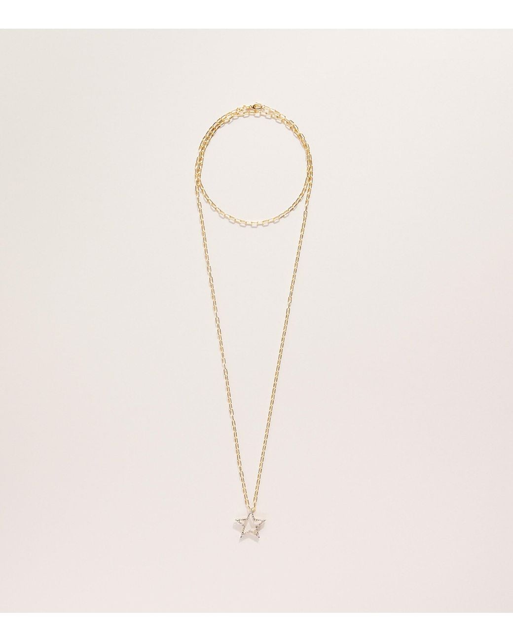 Rosa De La Cruz Natural And Diamond Classic Star Pendant Necklace