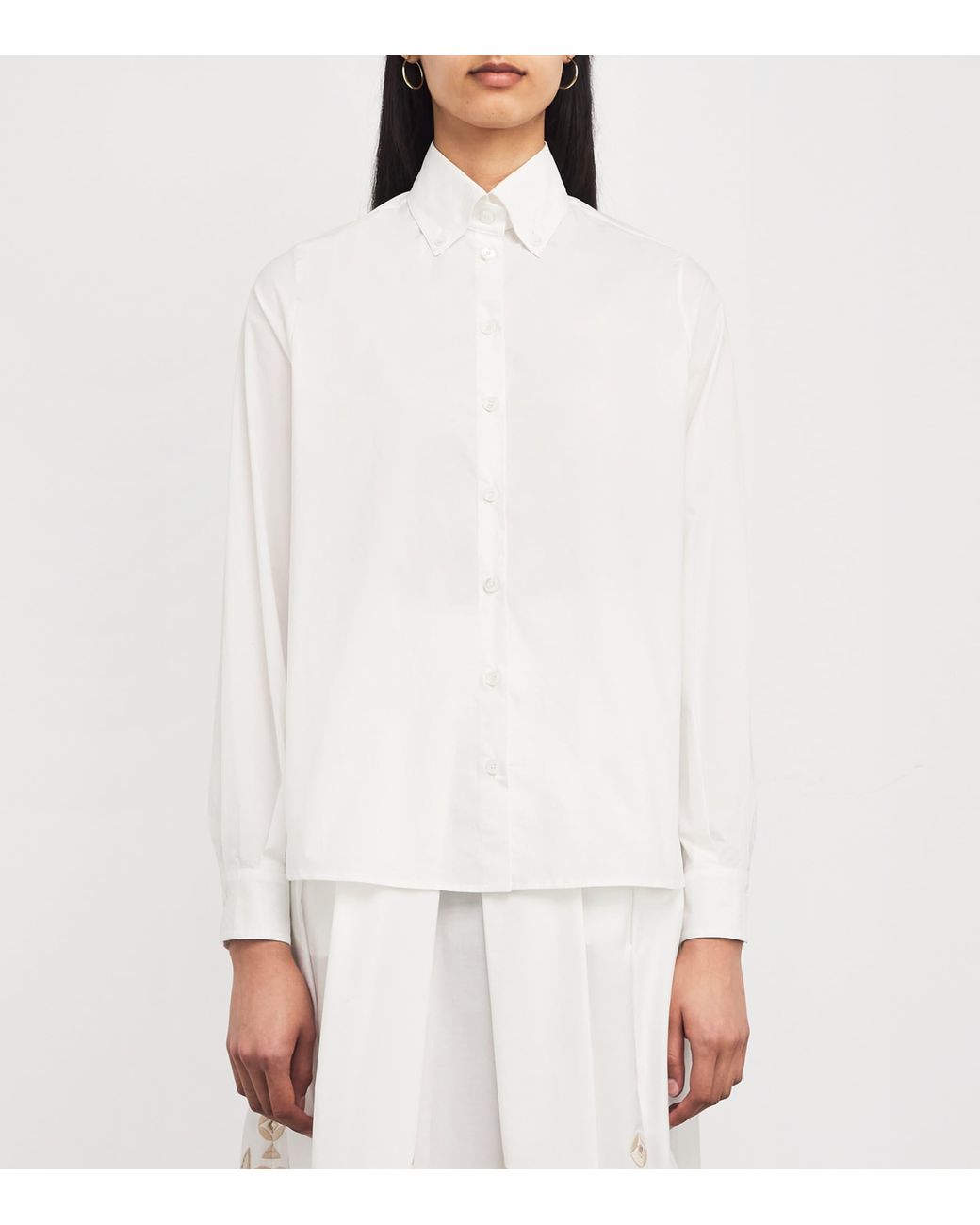 Eleventy White Stretch-Cotton Shirt