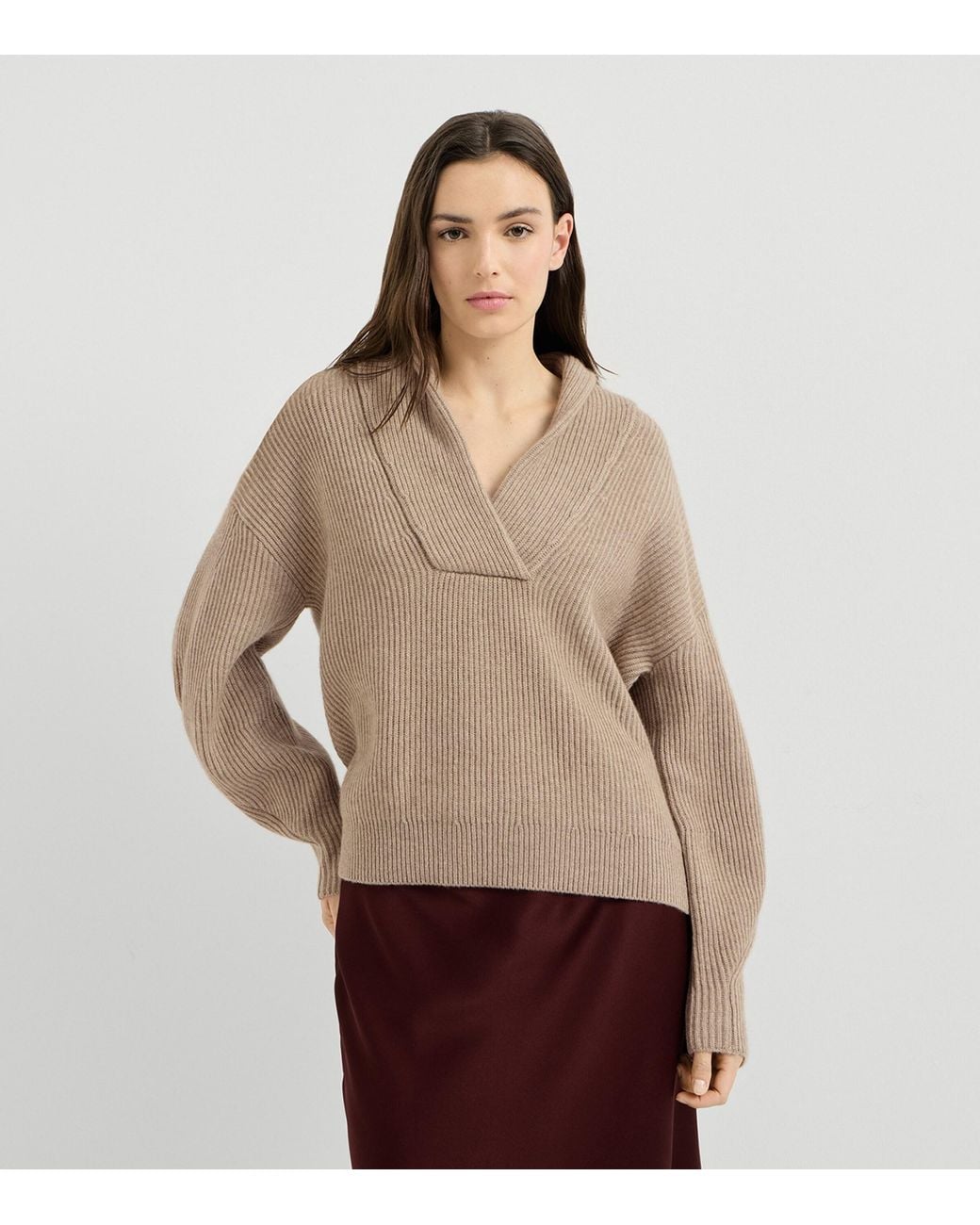 Brunello Cucinelli Natural Cashmere Monili Sweater