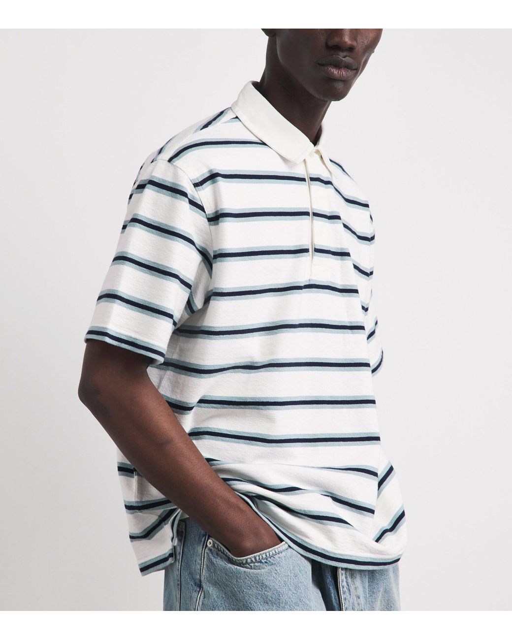 Wax London White Organic Cotton Redman Polo Shirt for men