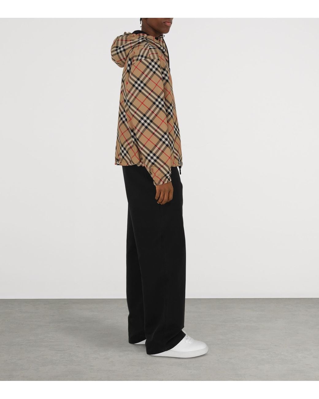 Burberry Natural Reversible Check Hooded Jacket for men