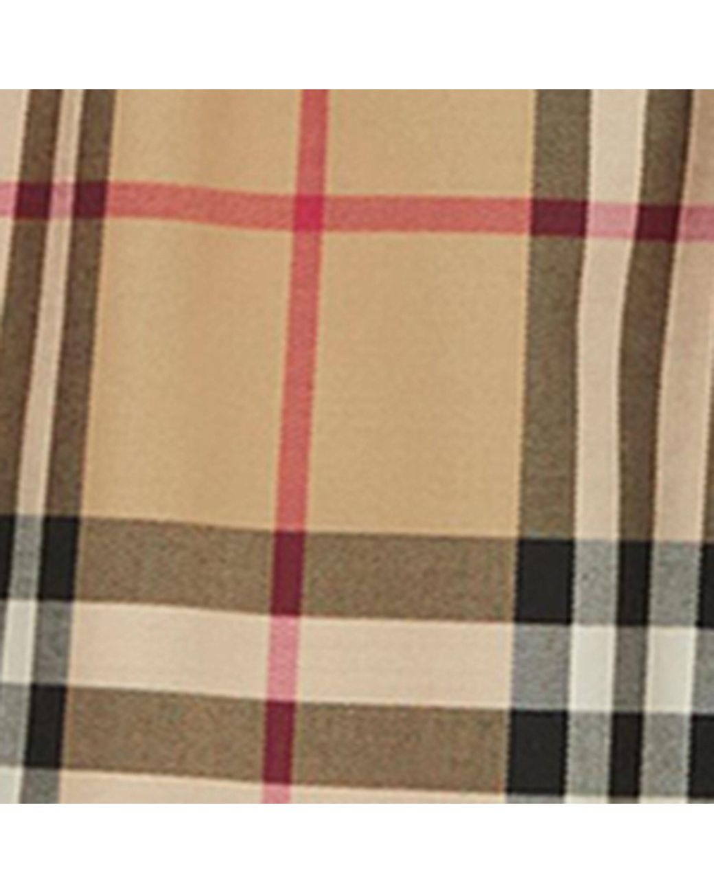 Burberry Natural Stretch-Cotton Check Shorts