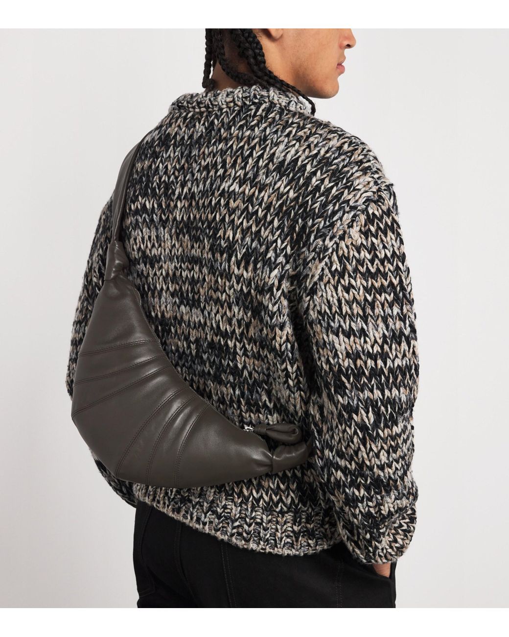 Lemaire Metallic Small Nappa Leather Croissant Bag