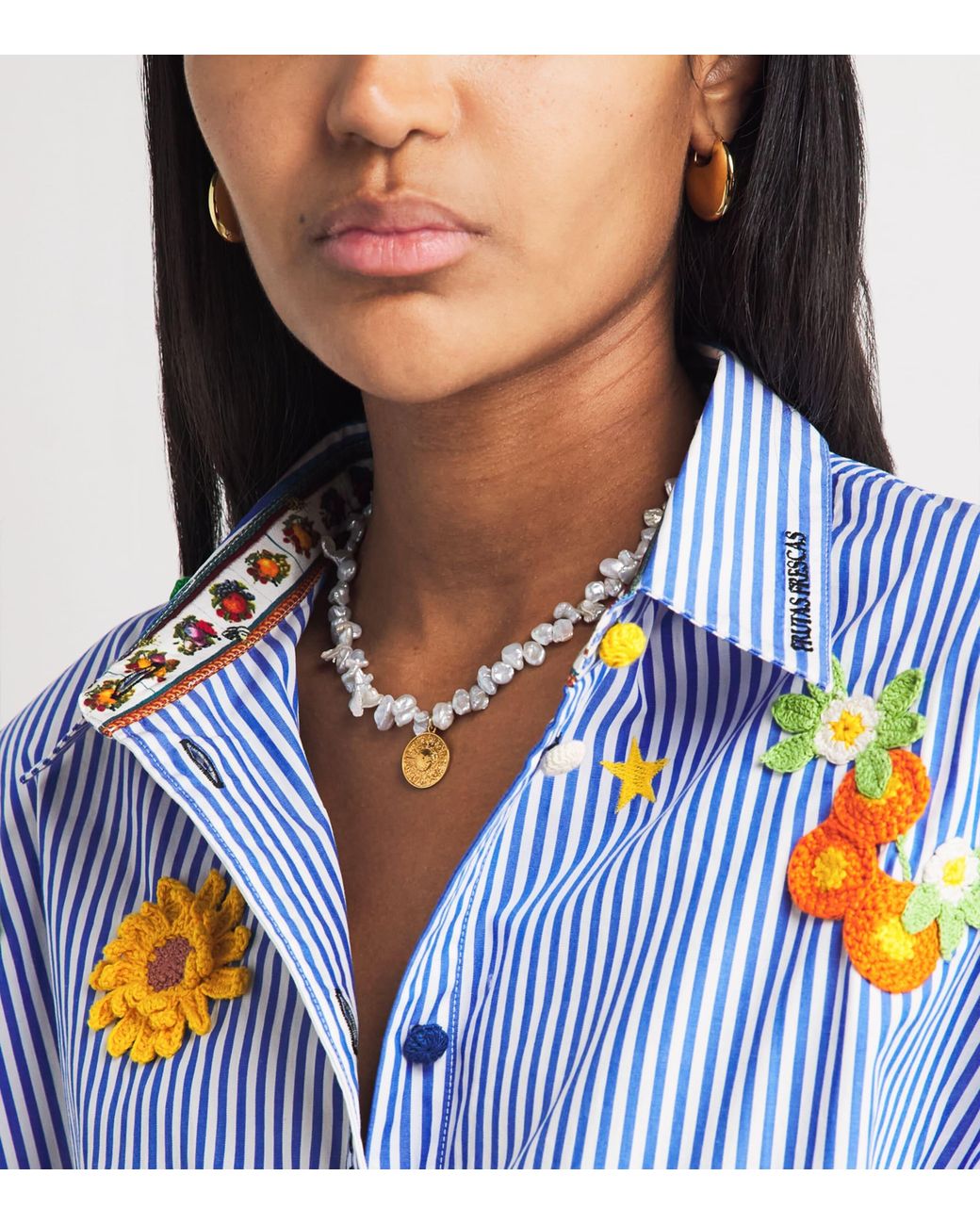 Camilla Blue Cotton Magic Of The Mercado Shirt