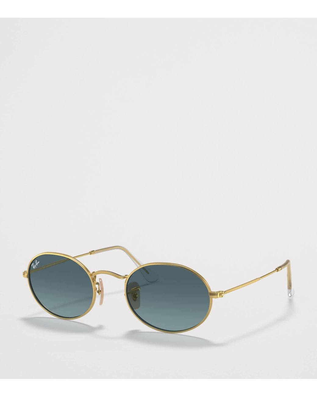 Ray-Ban Blue Rb3547 Oval Metal Sunglasses
