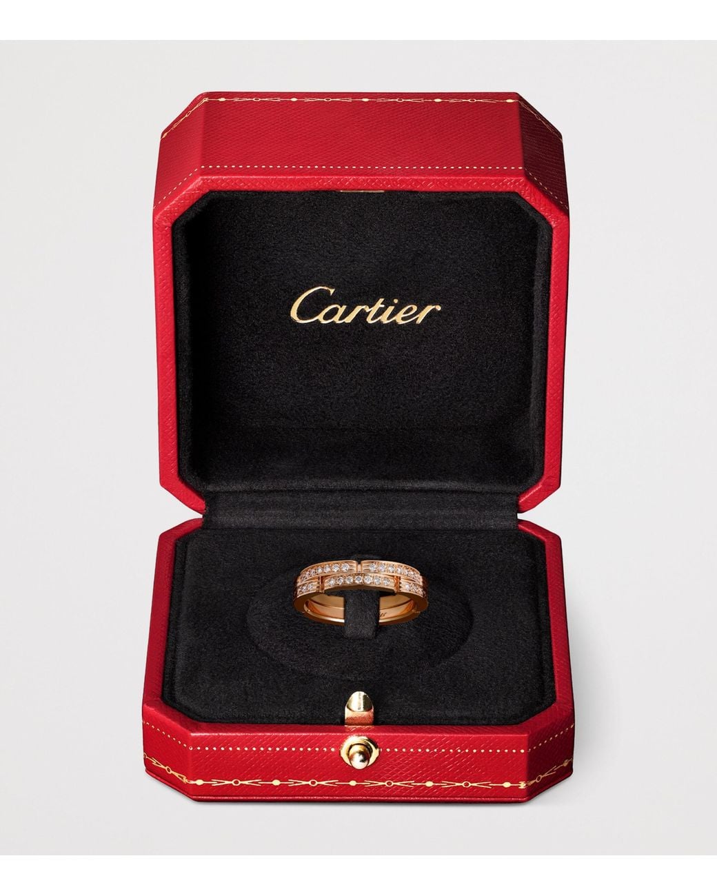Cartier Pink And Diamond Maillon Panthère Wedding Ring
