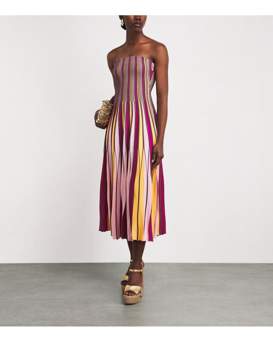 Jonathan Simkhai Red Knitted Soleil Midi Dress