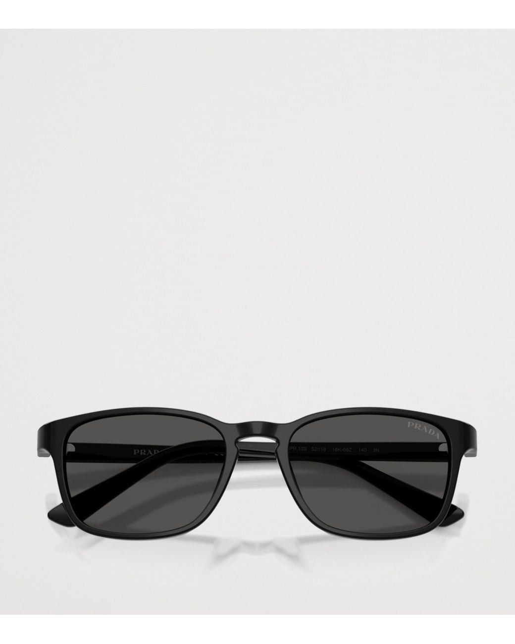 Prada Black Acetate Pillow Sunglasses for men
