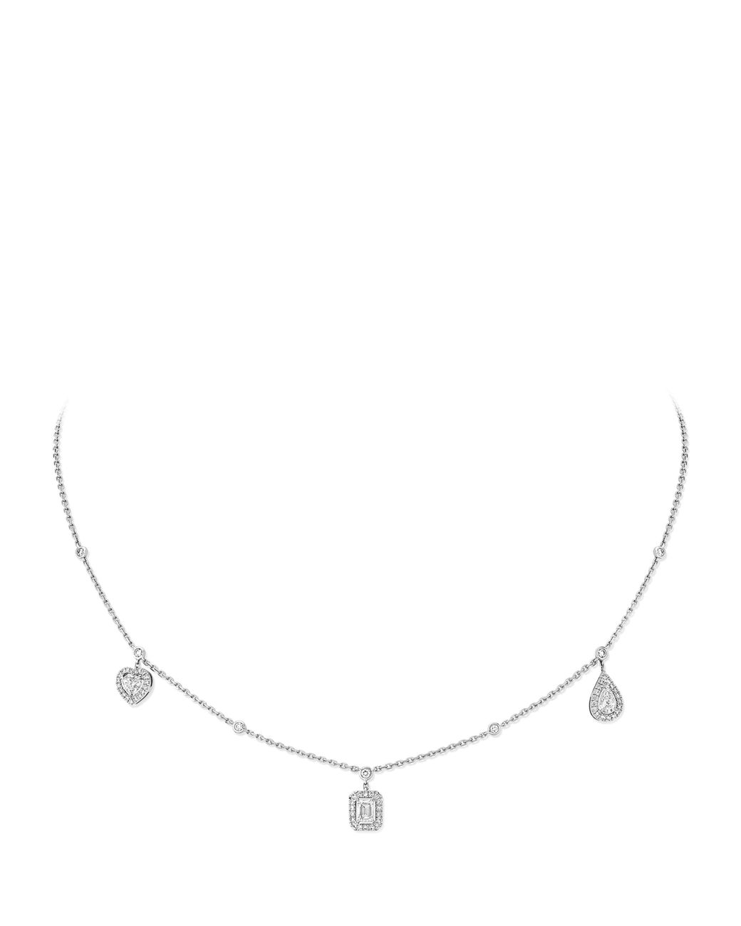 Messika Metallic My Twin Trilogy And Diamond Necklace
