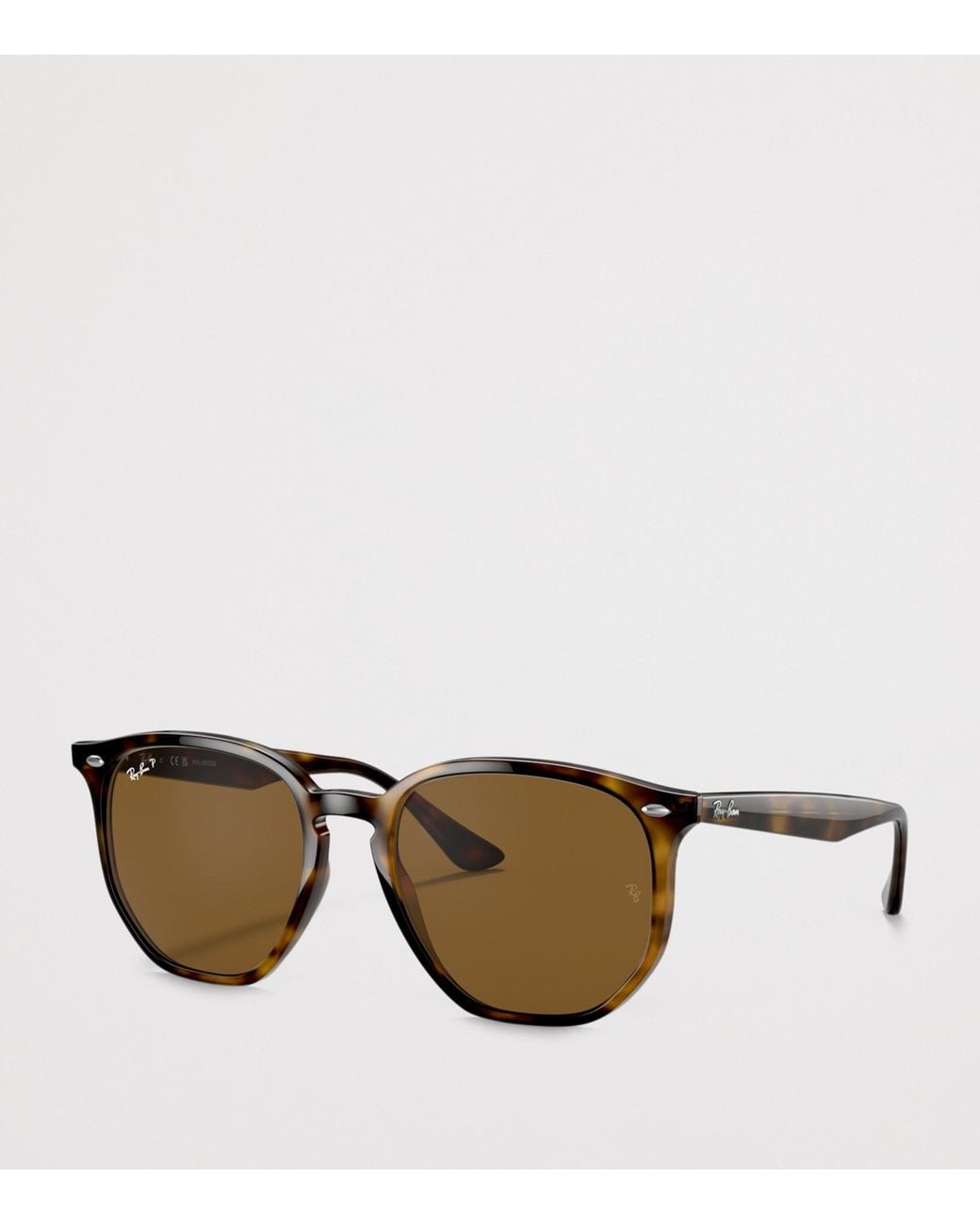 Ray-Ban Brown Tortoiseshell Irregular Sunglasses