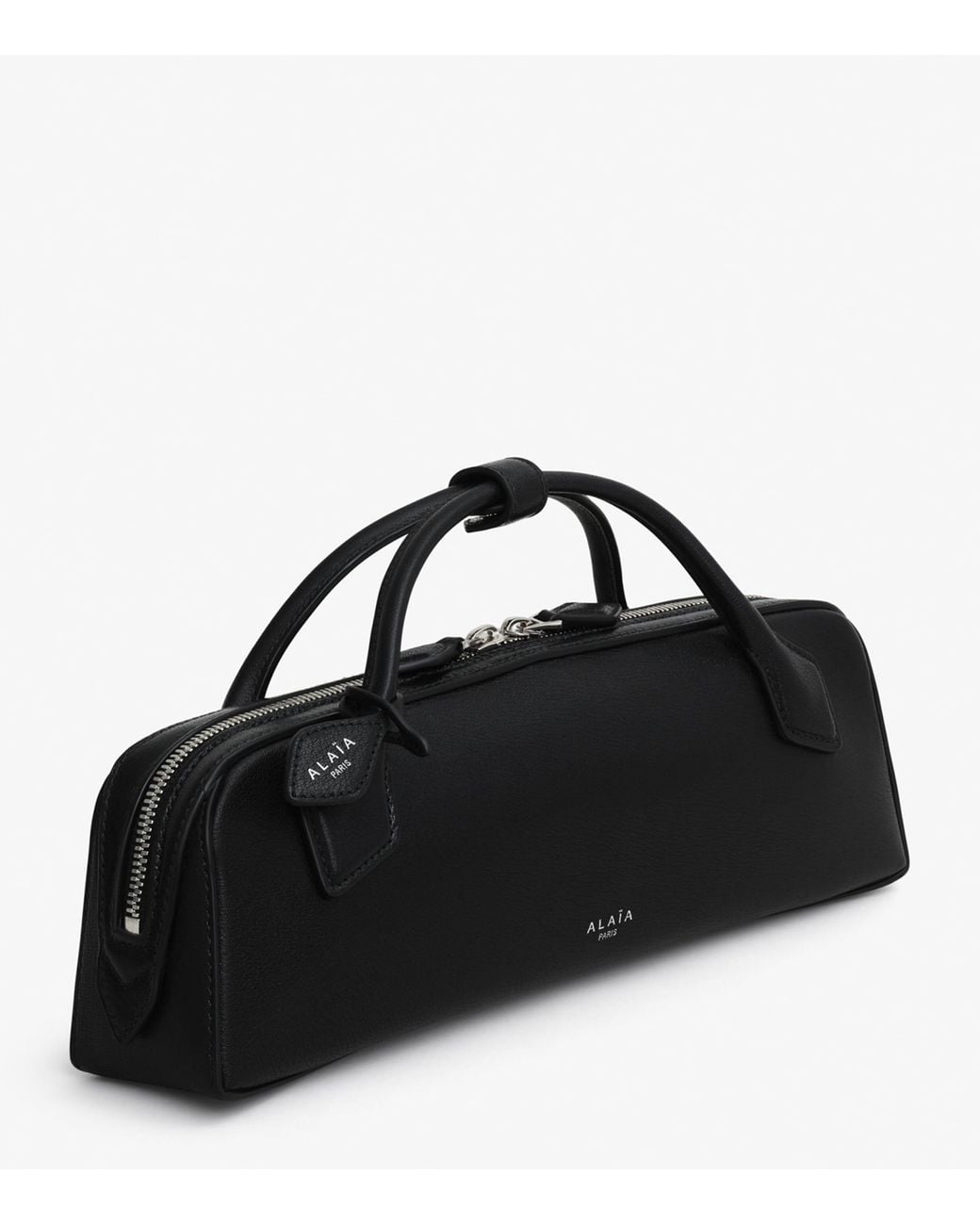 Alaïa Black Leather Le Teckel Top-Handle Bag