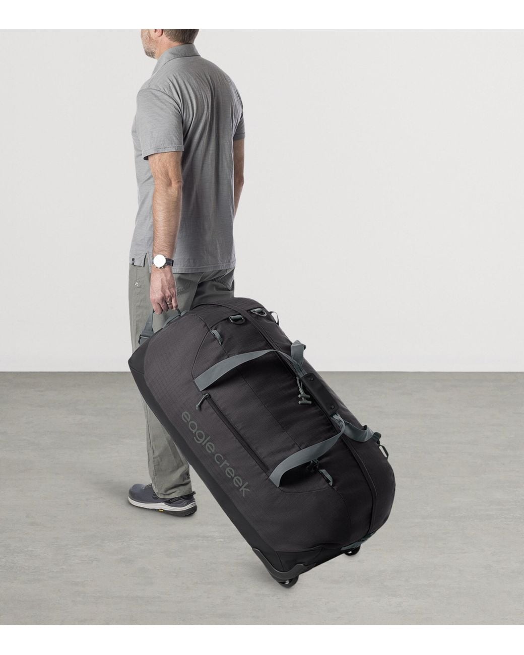 Eagle Creek Black 130L No Matter What Wheeled Duffle Bag for men