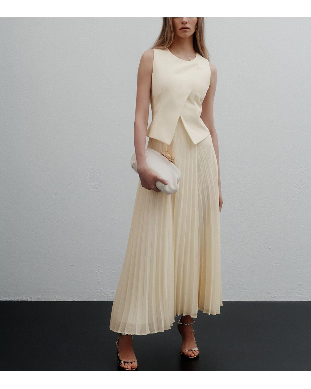 Marella Natural Two-Piece Effect Maxi Dress