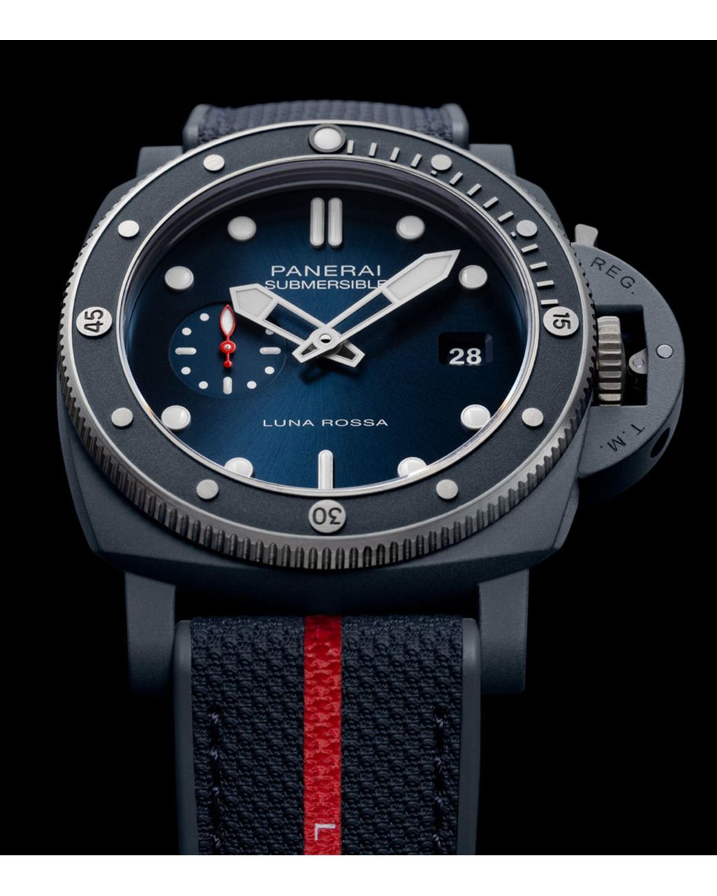 Panerai Blue Ti-Ceramitech Submersible Quarantaquattro Luna Rossa Watch for men