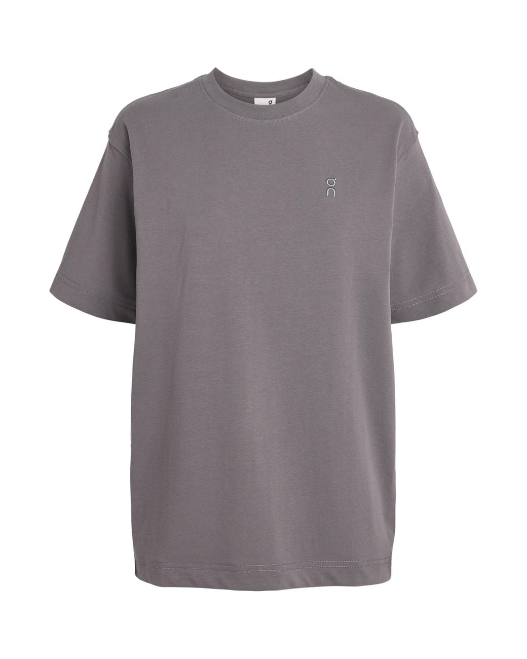 On Shoes Gray Stretch-Organic Cott Club Collective T-Shirt