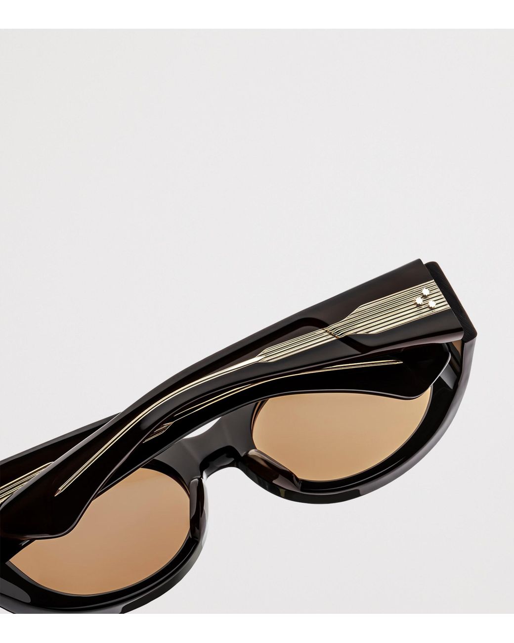 Jacques Marie Mage Black Gia Oval Sunglasses