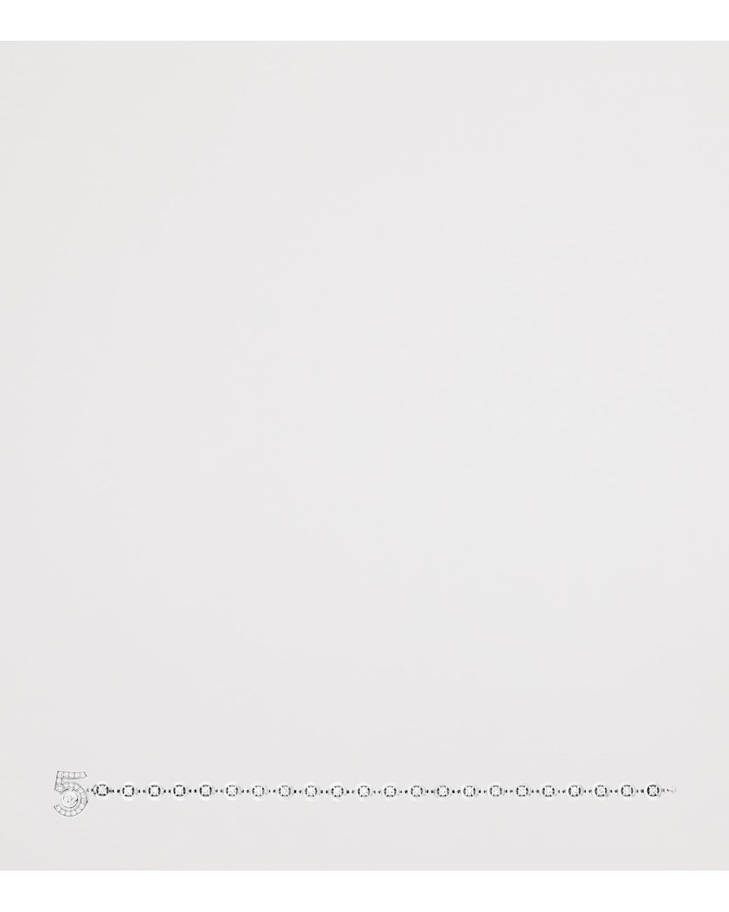 Chanel White And Diamond Eternal N°5 Diamond Line Bracelet