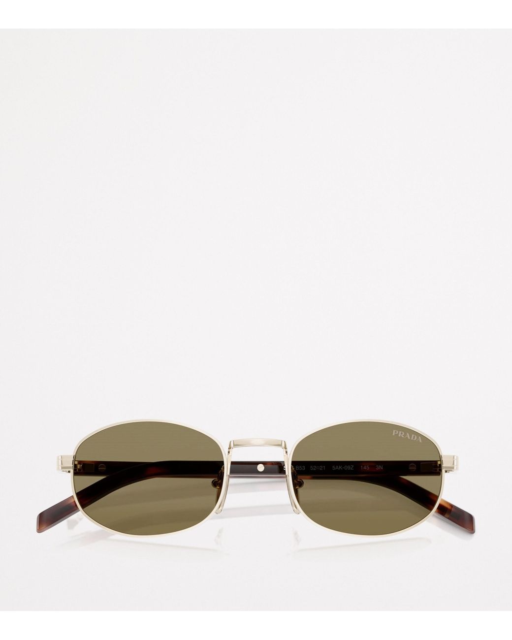Prada Green Steel Pr B53S Sunglasses