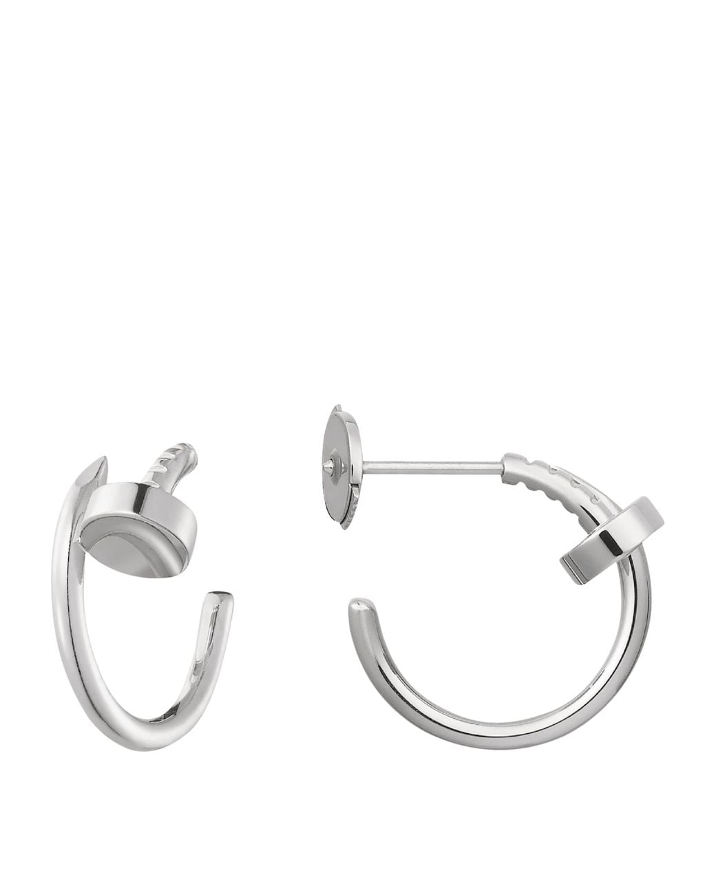 Cartier Metallic Juste Un Clou Hoop Earrings