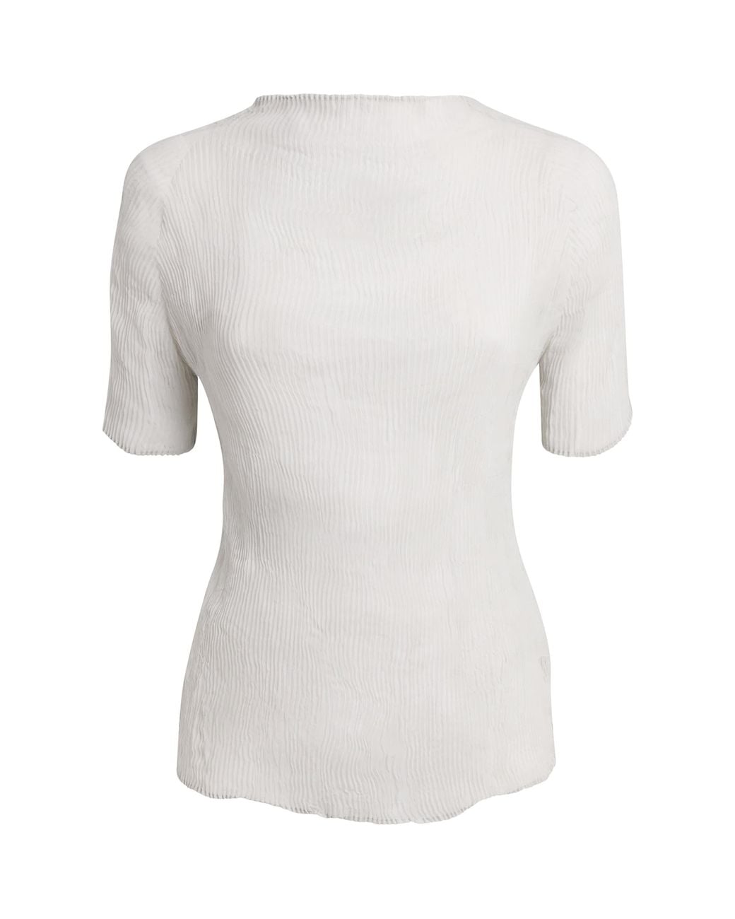 Issey Miyake White Chiffon Twist 3 Top