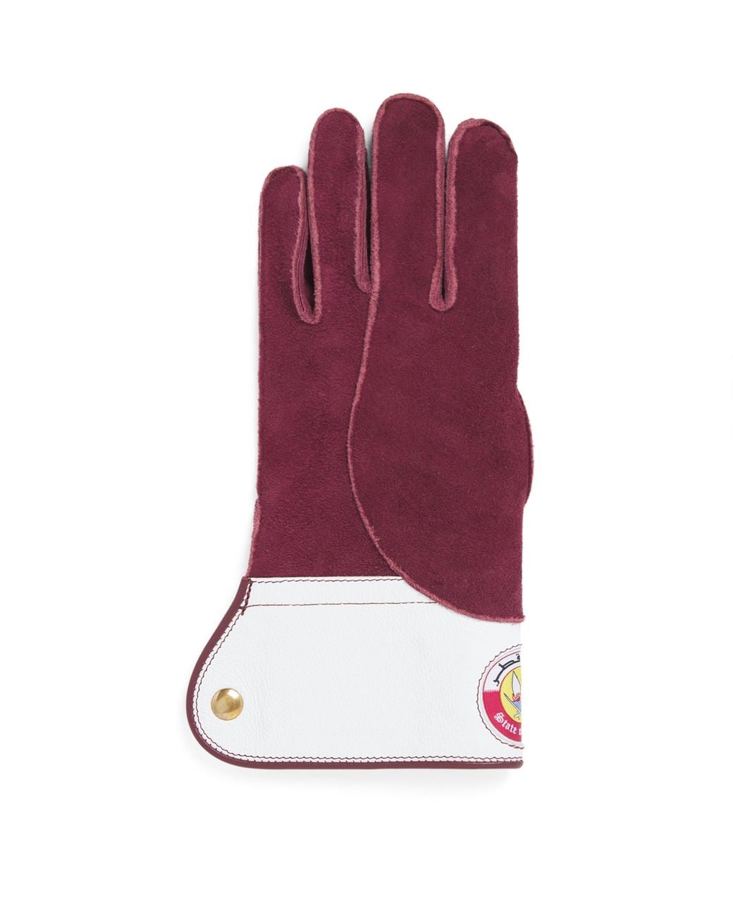 James Purdey & Sons Purple Deer Skin Suede Qatar Falconry Glove for men