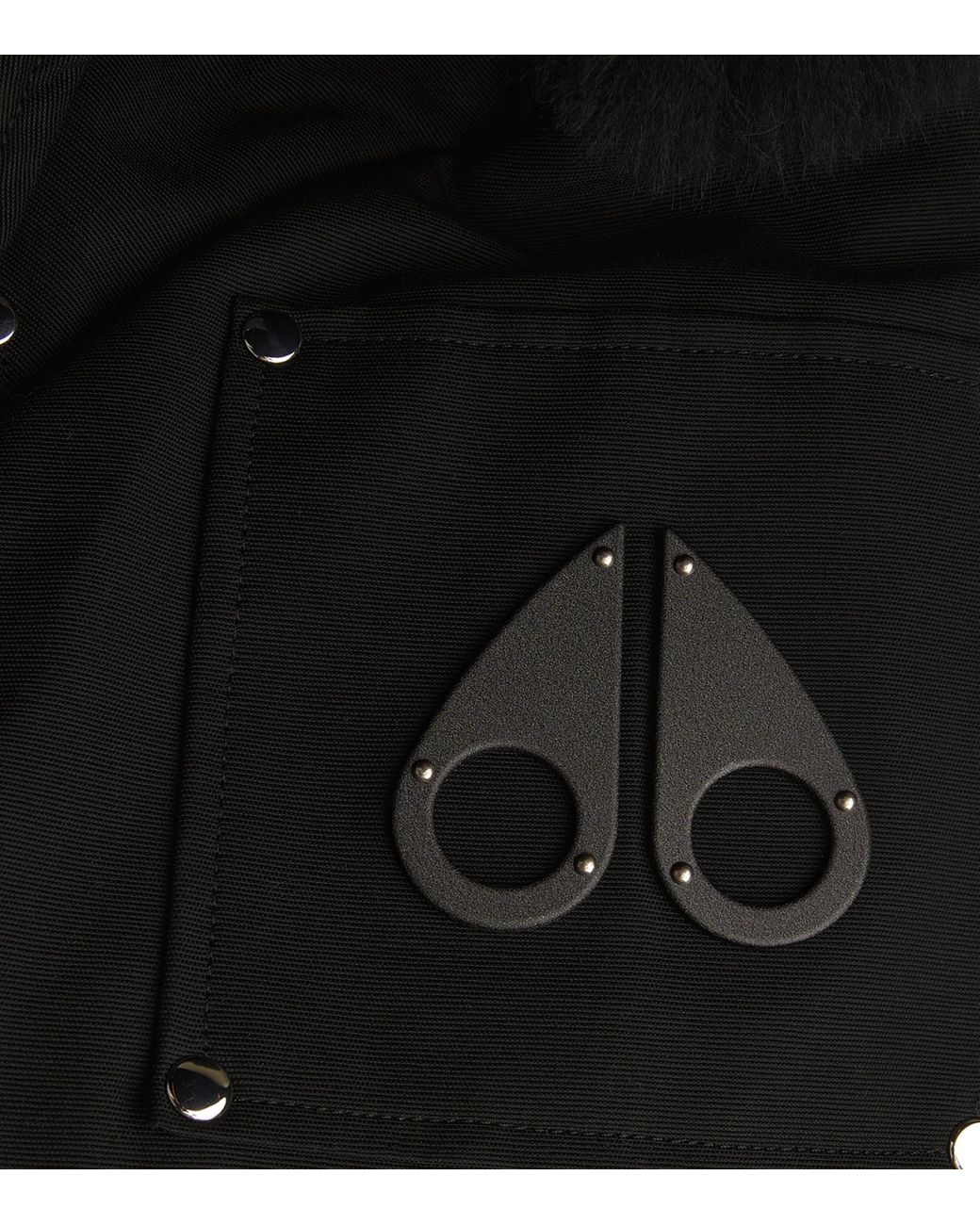 Moose Knuckles Black Down-Filled Bomber Jacket for men