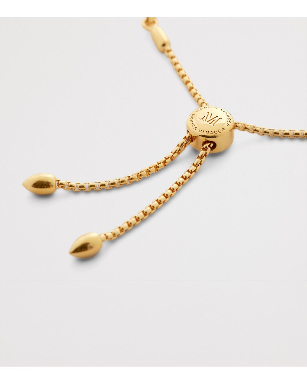 Monica Vinader Metallic Vermeil And Diamond Fiji Bracelet