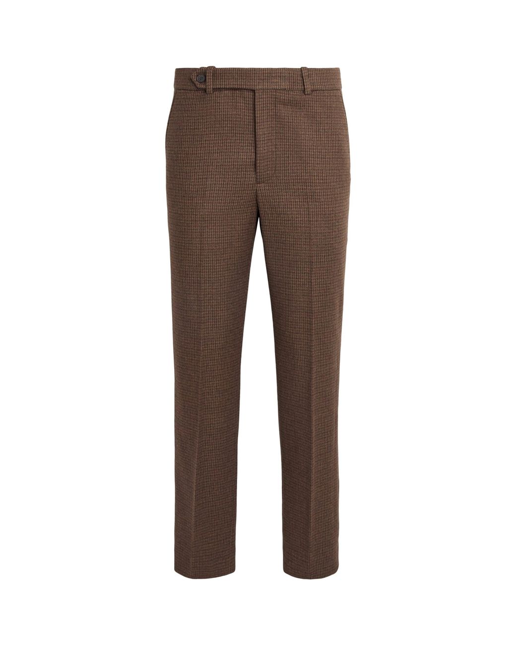 Polo Ralph Lauren Brown Cotton-Blend Slim Tailored Trousers