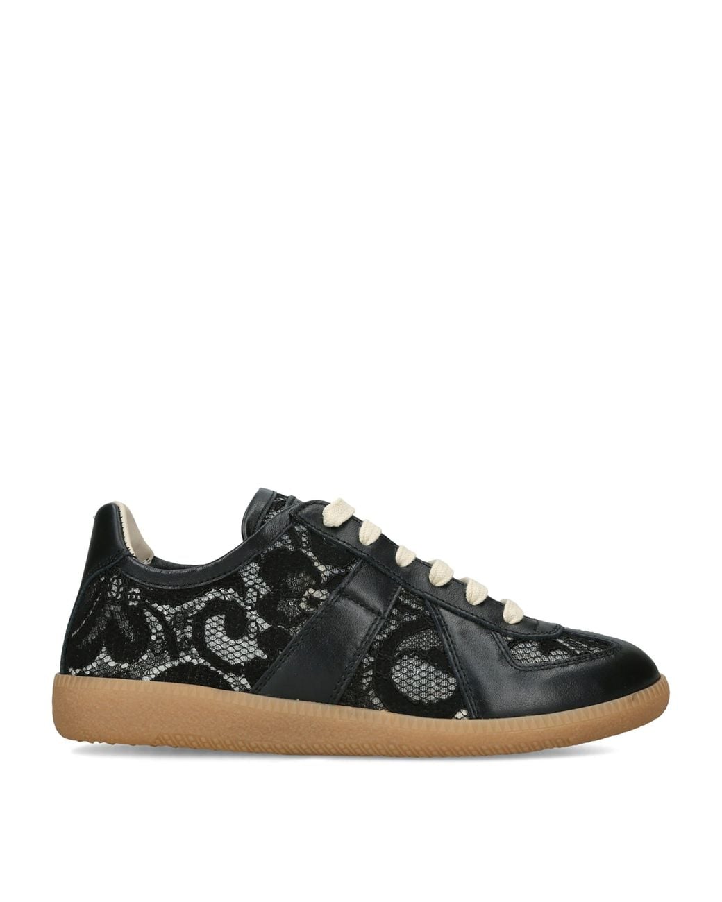 Maison Margiela Black Lace Replica Sneakers