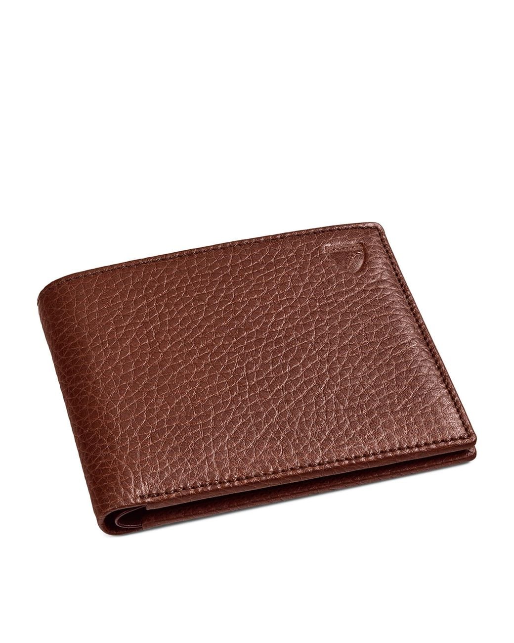 Aspinal Brown Classic Billfold Leather Wallet for men