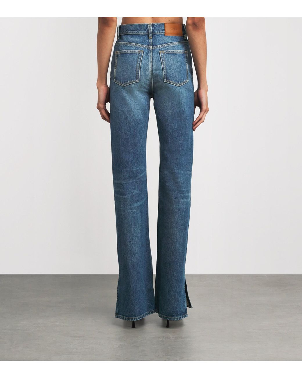 Chloé Blue Faded Straight Jeans