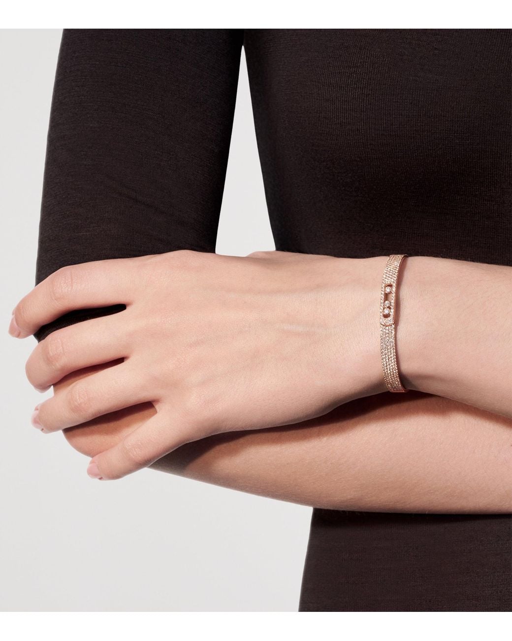 Messika Natural Move Noa And Diamond Pavé Bangle
