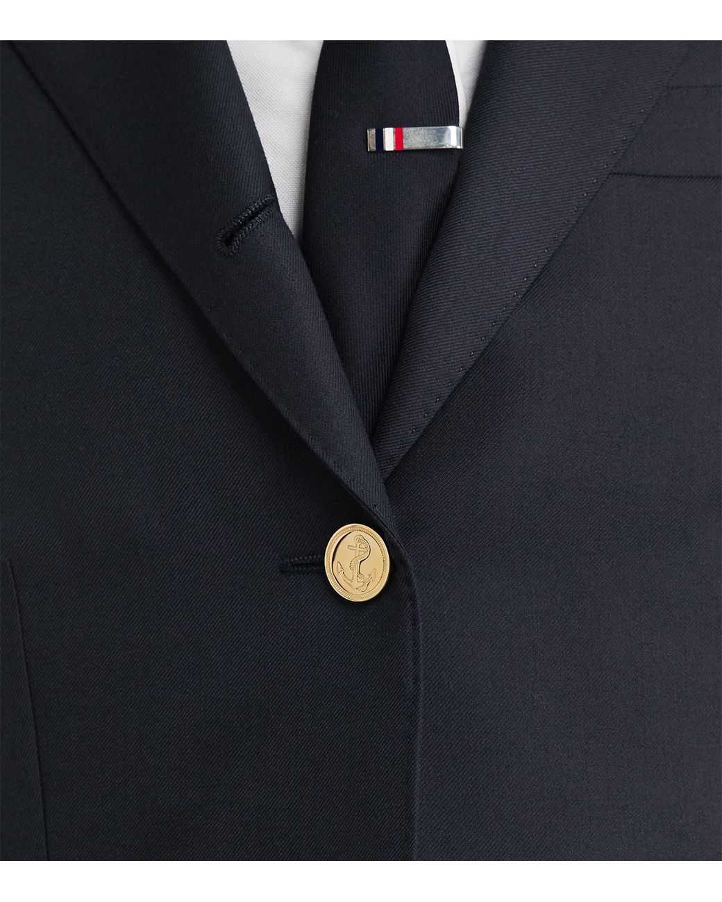 Thom Browne Blue Wool High Armhole Sport Coat