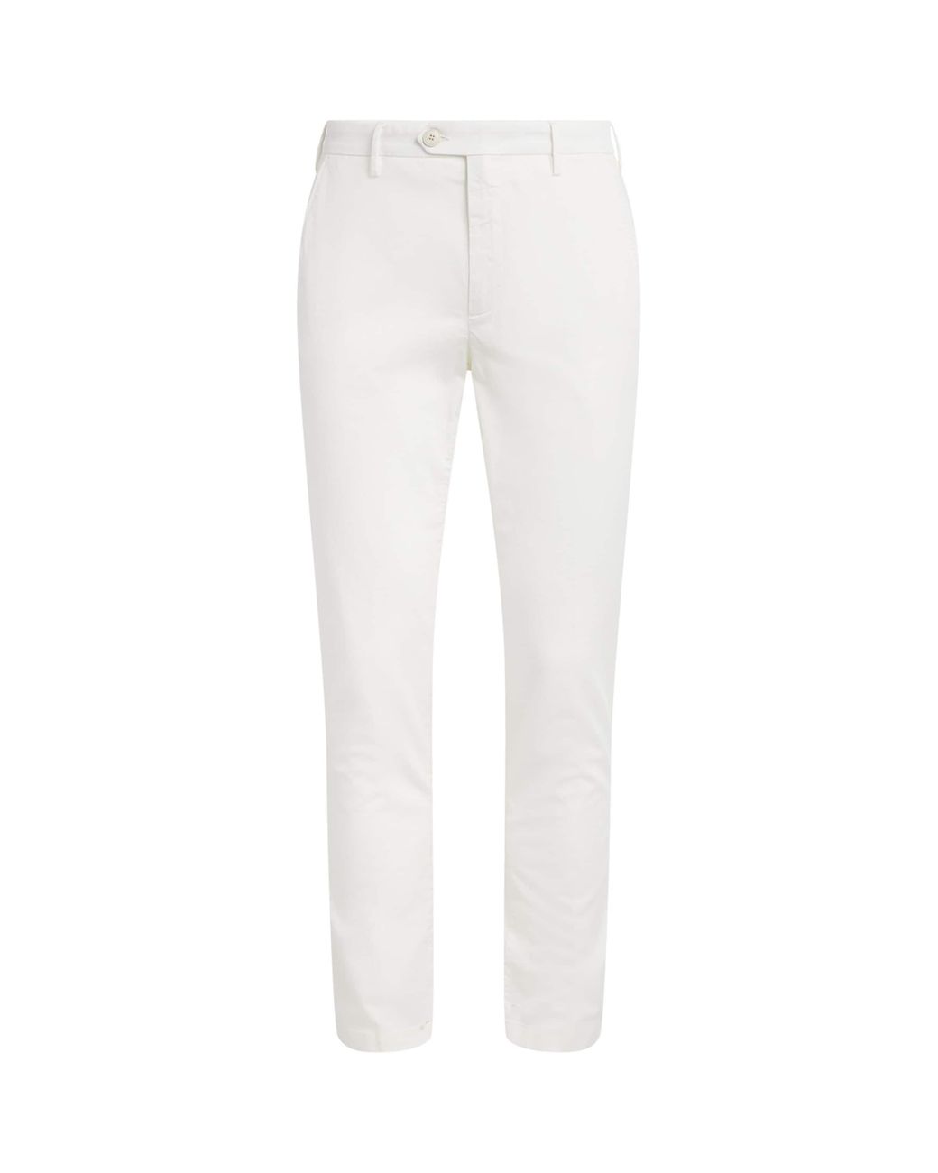 Canali White Straight Chinos for men