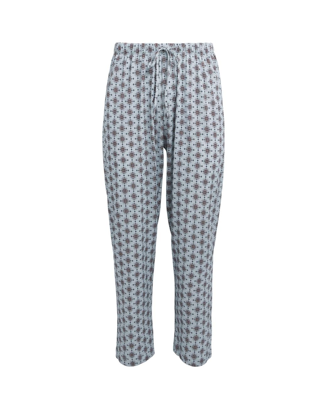 Hanro Blue Cotton Night & Day Lounge Trousers for men