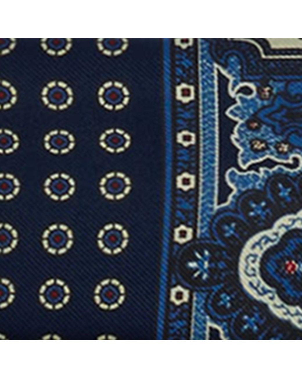 Dunhill Blue Silk Printed Neckerchief for men