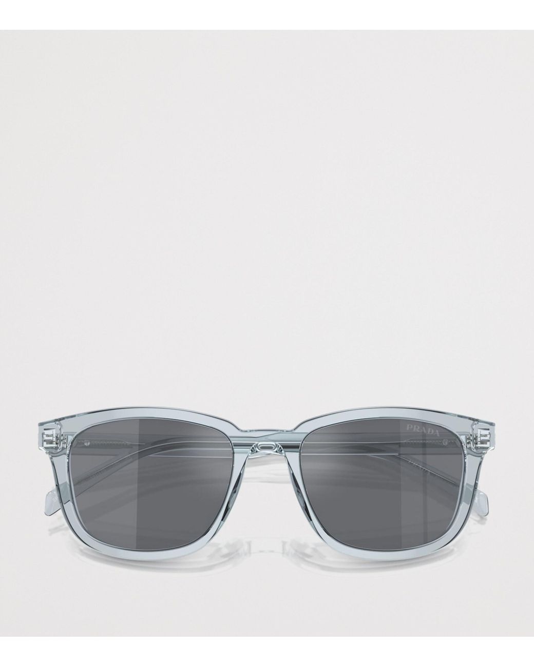 Prada Gray Acetate Pillow Sunglasses for men