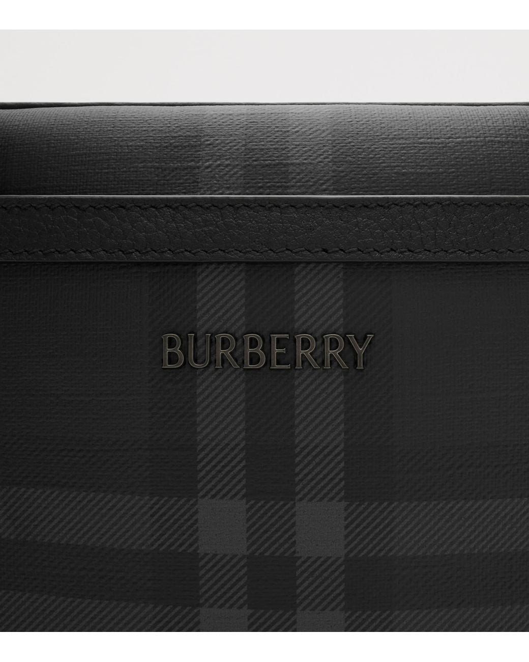 Burberry Black City Check Cross-Body Bag for men