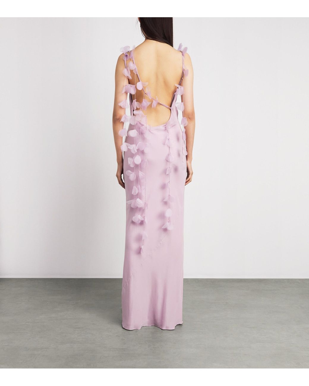 Cult Gaia Pink Silk Satin Nymeria Gown